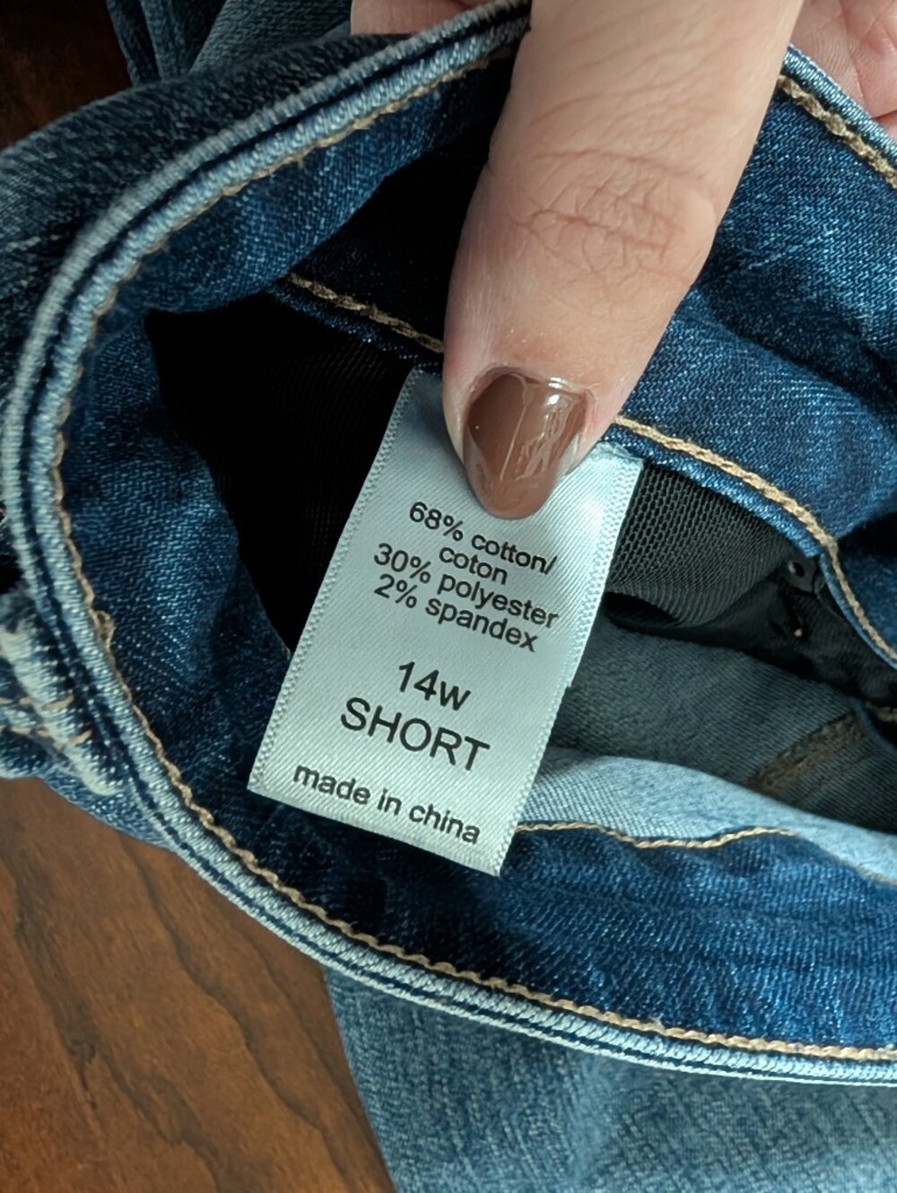 Maurices High Rise Everflex Skinny Jeans Light Medium Wash Size 14W Short - Picture 4 of 5